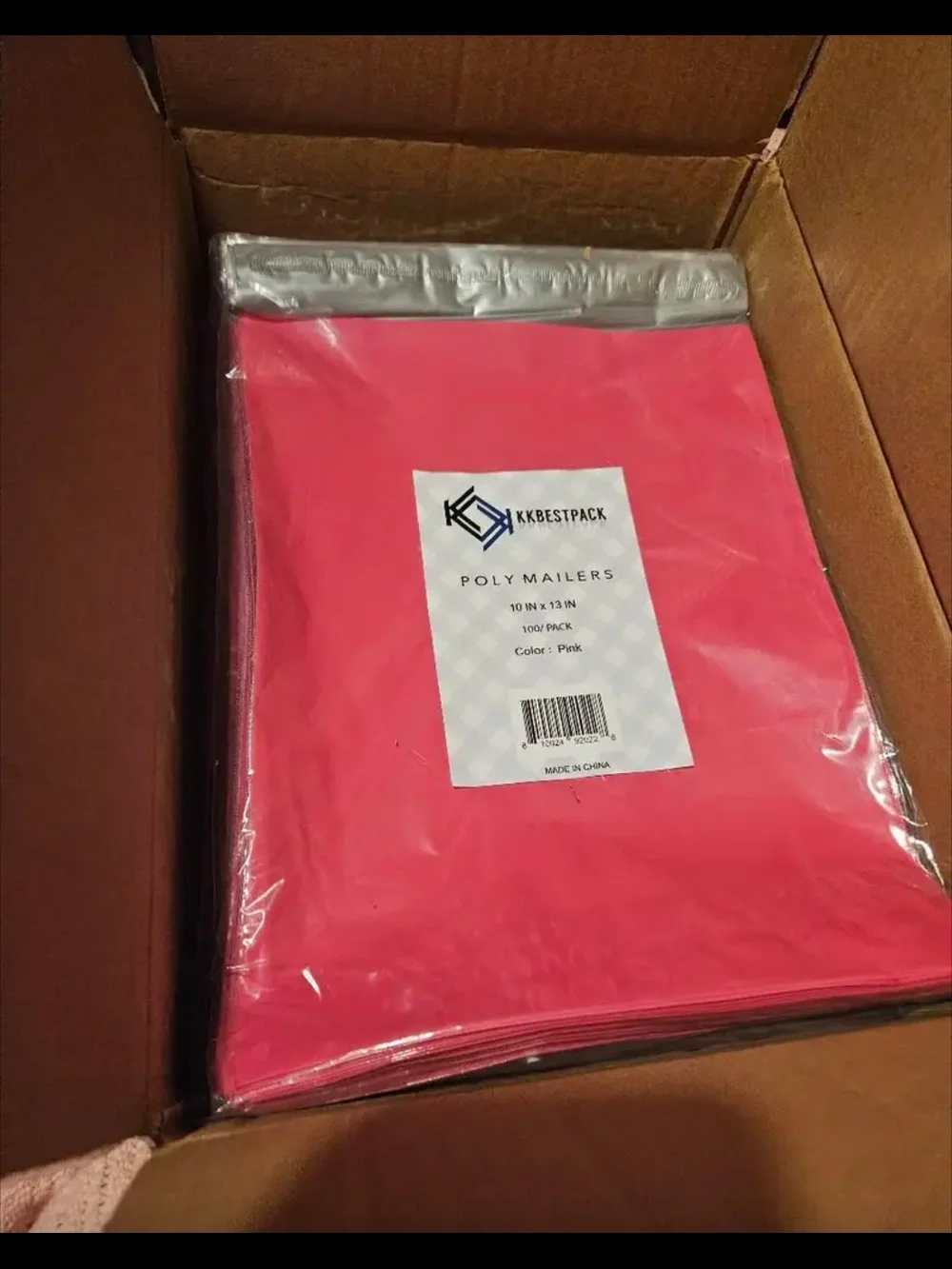 500pcs  10×13 INCH SHIPPING BAGS FOR CLOTHING - PINK POLY MAILERS SELF-SEAL